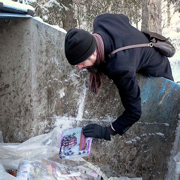 Andreas Jakobsson dumpstrar i Luleå.