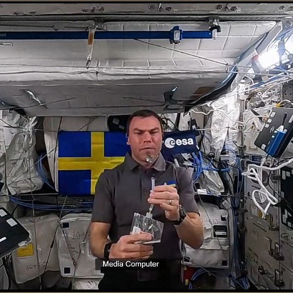 astronauten Marcus Wandt i rymden
