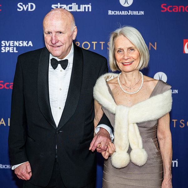 Arne och Kerstin Hegerfors i samband med Idrottsgalan 2023.