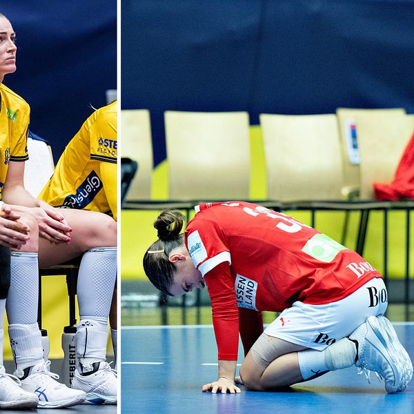 Sverige och Danmark deppar efter semifinalförlusterna.
