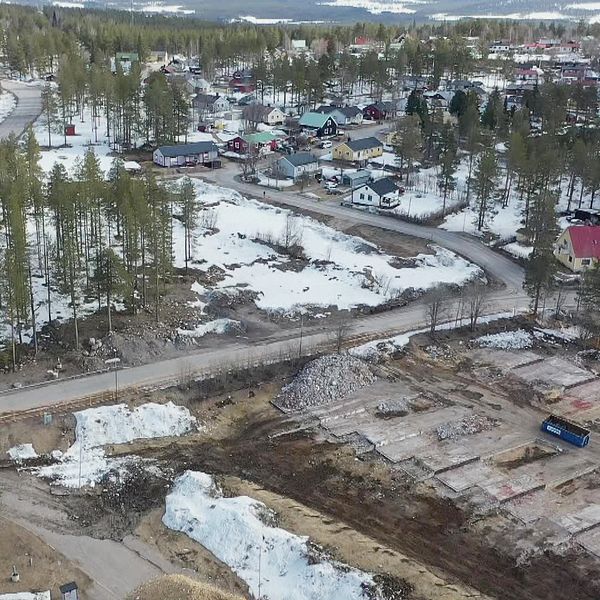 Vy över östra Malmberget.