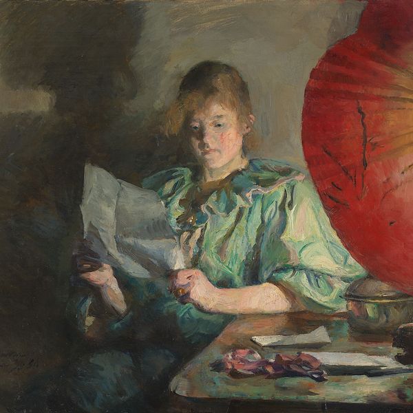 Harriet Backer , Aften, interiør, 1890