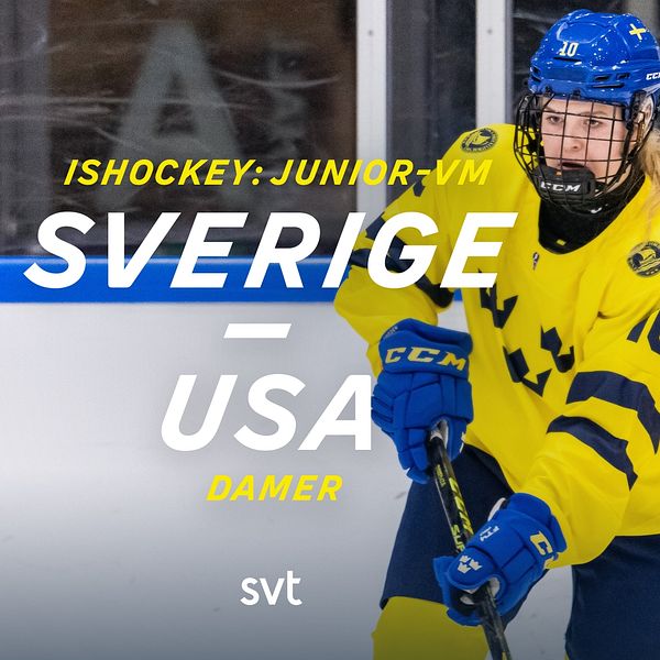 Sverige möter USA i Junior-VM för damer, som spelas i Schweiz. – Sverige-USA