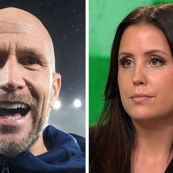 Malmös guldtränare Henrik Rydström och krönikör Therese Strömberg