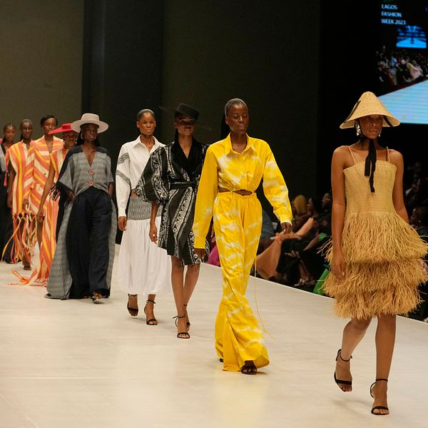 Catwalk från modeveckan i Lagos