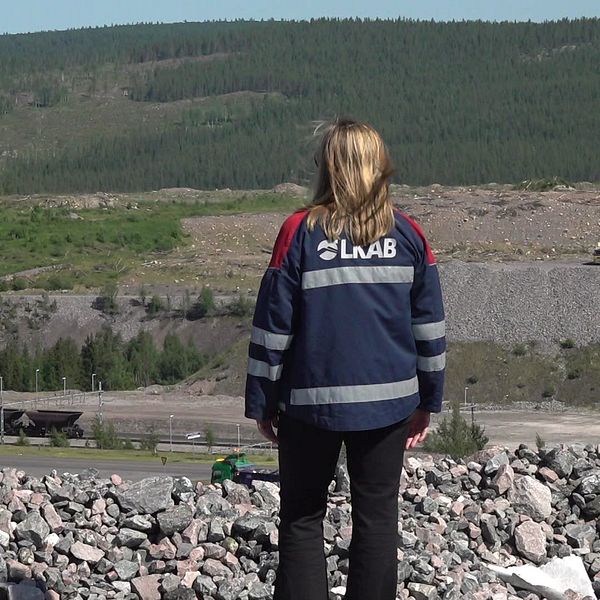 Vy över marken där Hybritanläggningen i Malmberget är planerad.