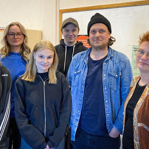 Elever från Strömkullegymnasiet i Bengtsfors.