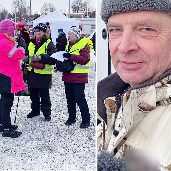Jokkmokksmarknad och bild på Rolf Lindström