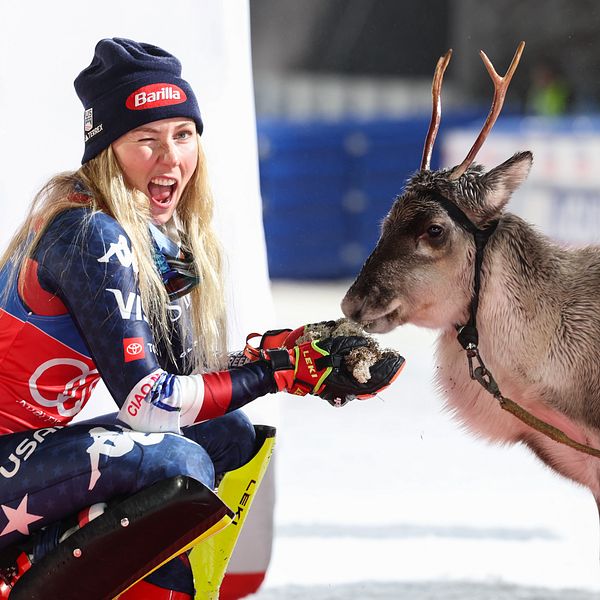 Mikaela Shiffrin vann sin åttonde ren i Levi.