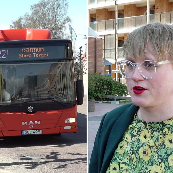 Buss till centrum. Elisabeth Björk (V), kollektivtrafiknämndens ordförande i Värmland.