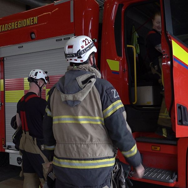 Brandbil, räddningstjänsten Karlstadregionen, brandmän