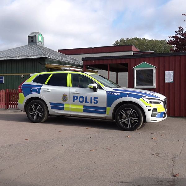 Polisbil i Norrliden
