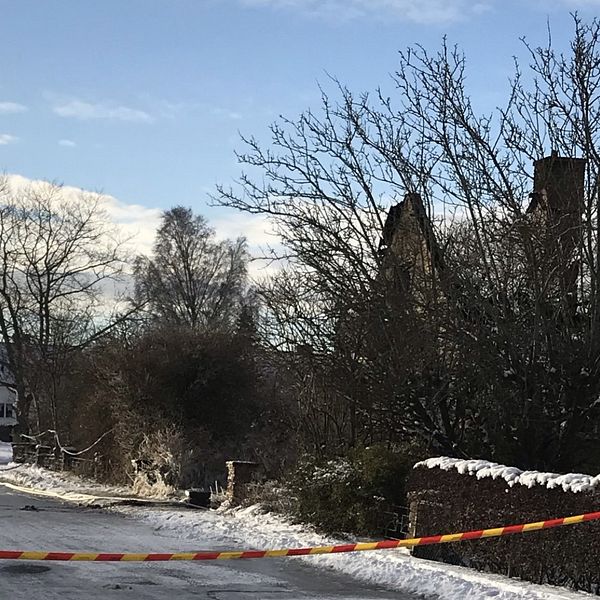 Nedbrunnet hus i Mörbylånga