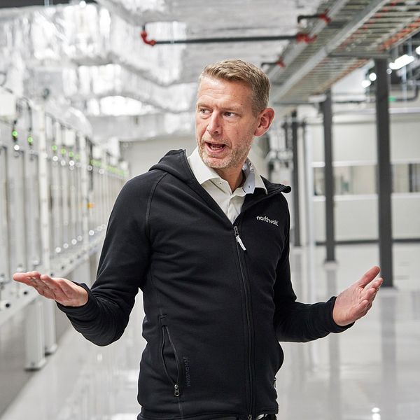 Northvolts vd Peter Carlsson informerade personalen under gårdagen om den tuffa tiden som väntar företaget. Bilden är en arkivbild.