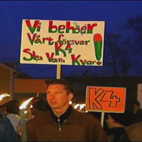 Många protesterade mot nedläggningen av K4.