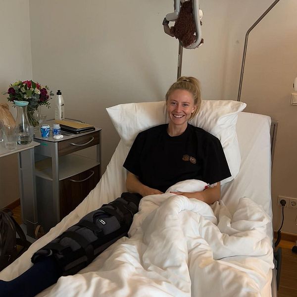 Rebecka Blomqvist har opererats efter knäskadan