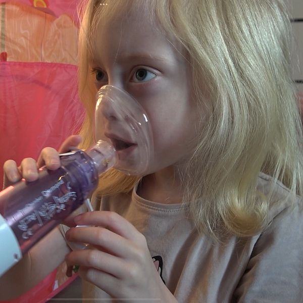 Astmasjuka Jessica, 6 år.