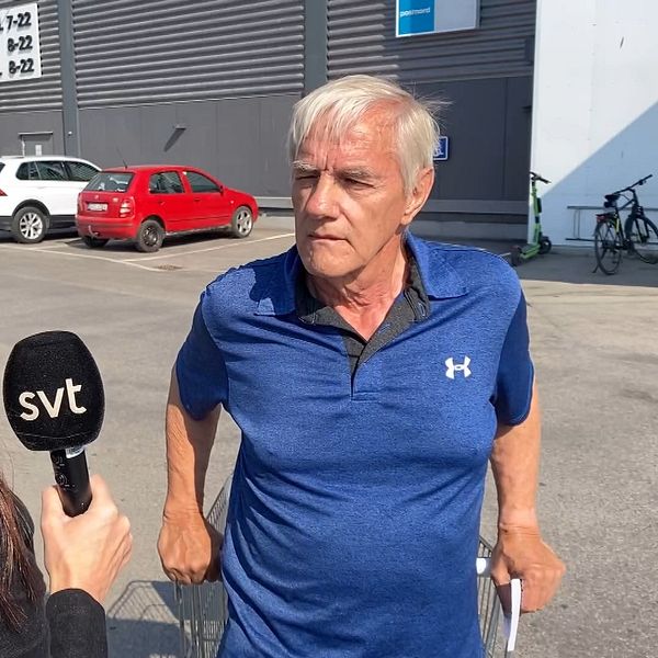 Intervjubild med Kent Eriksson, Skönsberg som har synpunkter på vägarna i Sundsvall.