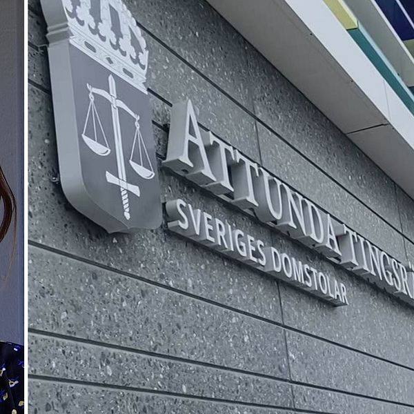 Till vänster: Hanna Flordal, till höger: Attunda tingsrätt
