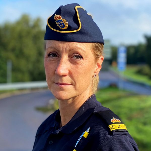 Polis på rastplats