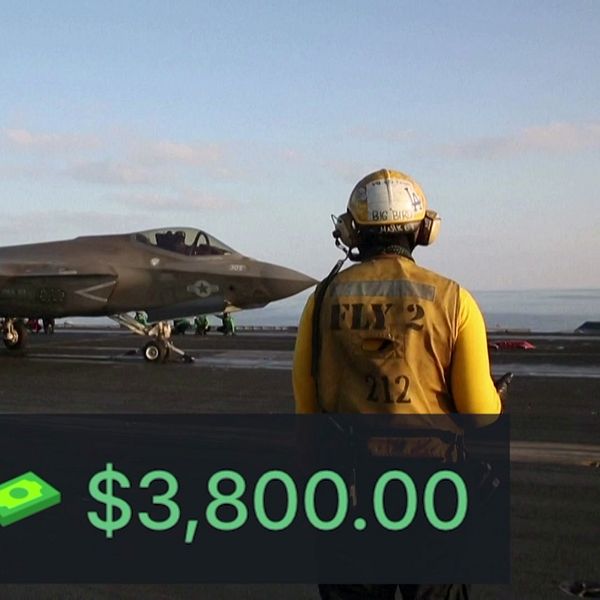 Pilot framför stridsflygplan med $3,800 på prognosmarknad