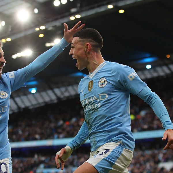 Bernardo Silva och Phil Foden.