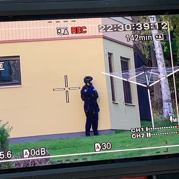 Polisinsats på Alnö.
