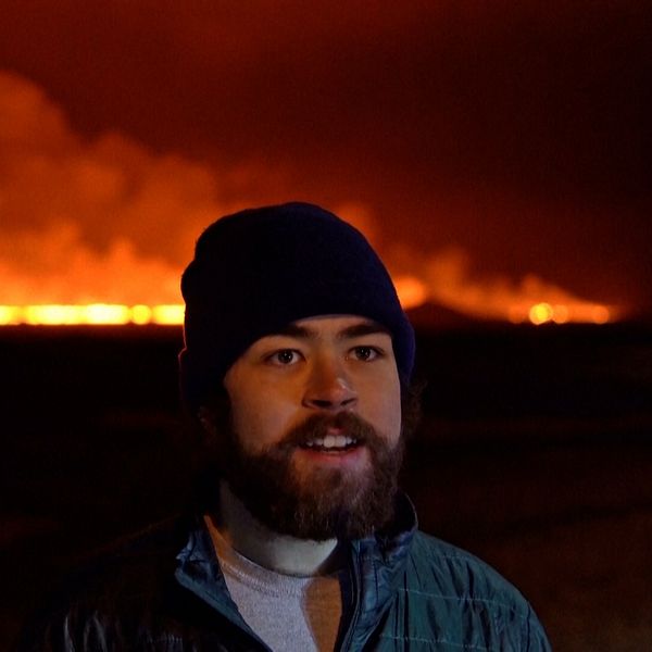 Robert Donald Forrester III, turist på plats vid utbrottet på Island