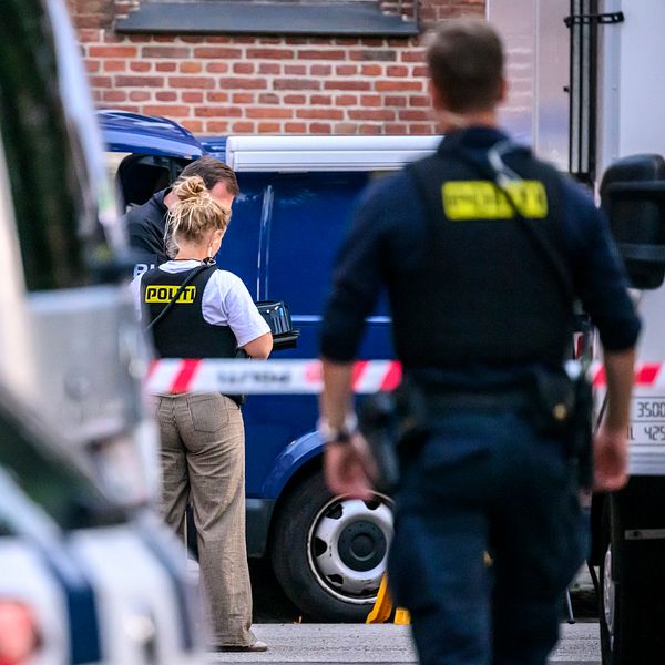 Danska poliser arbetar på platsen efter skjutning i Köpenhamn förra veckan.