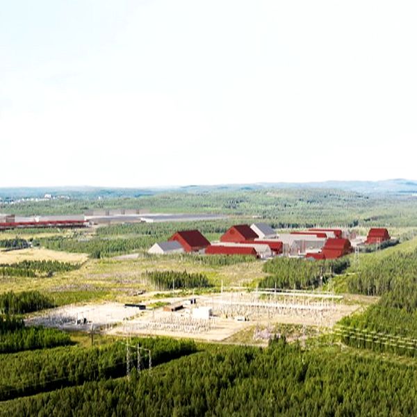 Skiss på hur H2 green steel ska se ut