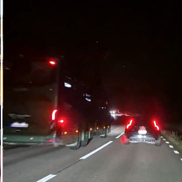 My Hedal intervjuas efter den farliga bussomkörningen mellan Gemla och Växjö