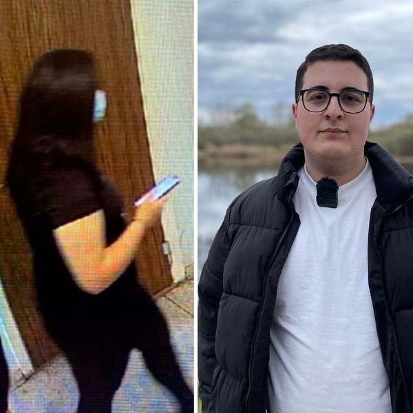 Till vänster i bild de tre misstänkta bedragarna som åtalats och till höger i bild Aziz Amaryan som träffade två av dem hemma hos en hemtjänsttagare i Kristianstads kommun.