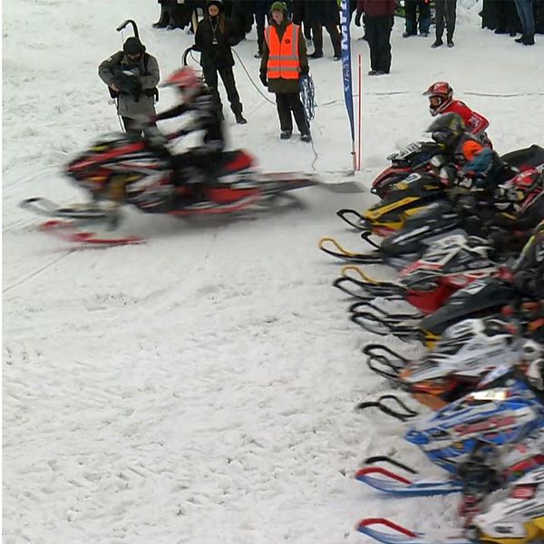 Misstänkt tjuvstart i stadioncross.