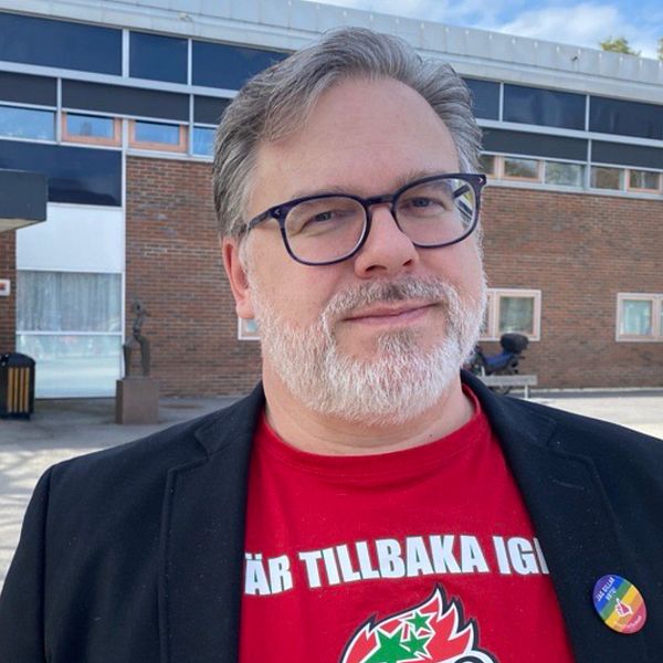 Bild på Magnus Klavins, ordförande i Sveriges lärare i Eskilstuna