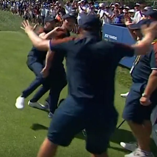 Viktor Hovland med ett sanslöst slag inför Ryder Cup.