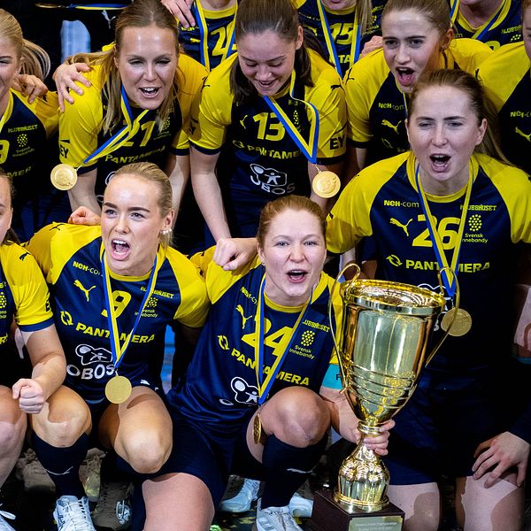 VM-guld innebandy 2021.