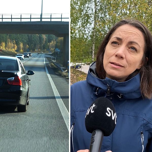 splitbild med a-traktor och utredaren josefin hallenberg