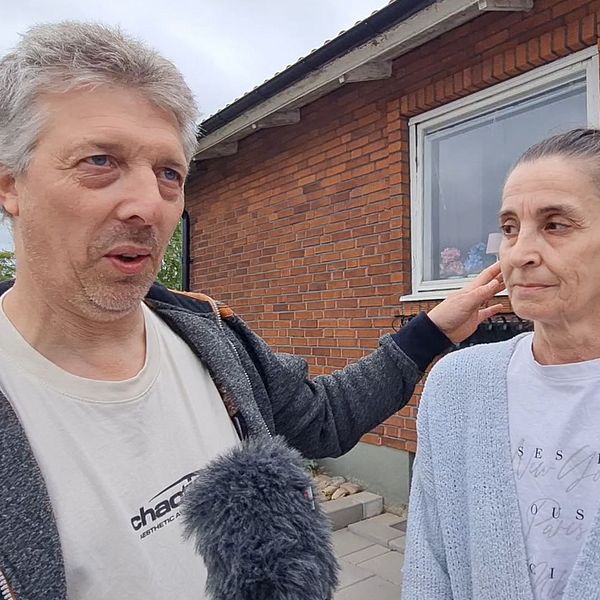 Tredelad bild. Till vänster: man utomhus. I mitten: man intervjuas. Till höger: två personer samtalar.