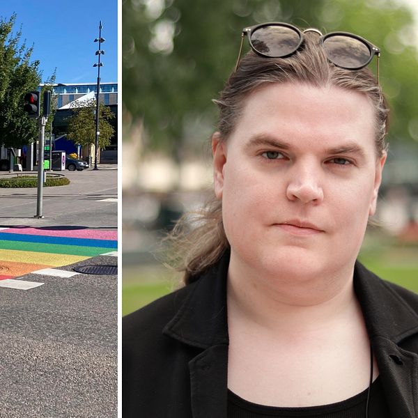 Regnbågsfärgat övergångsställe, Ceres Haglund, ordförande RFSL Uppsala