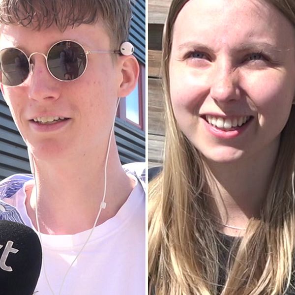 Studenter intervjuas i Luleå om hur de firar mors dag på distans.