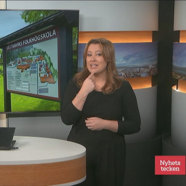 Programledare Alicia Bergevin berättar om Västanviks folkhögskola rektor slutar