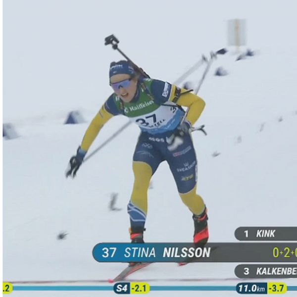 Stina Nilsson trea i IBU-cupen efter imponerande skytte