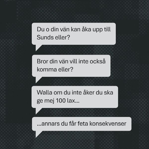 Man i pool med chattmeddelanden om våld och konsekvenser