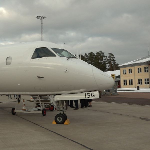 Ett av flygplanen från Sola Air som ska trafikera Karlstad- Köpenhamn.