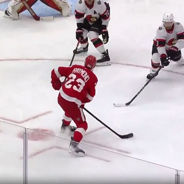 Lucas Raymond, Tre Kronor och Detroit