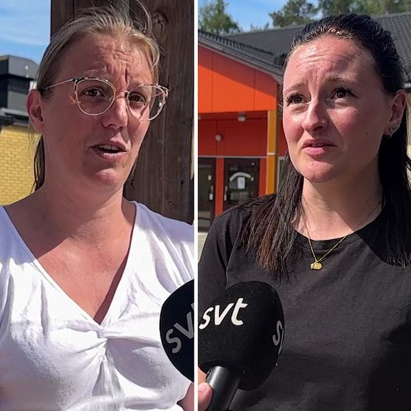Föräldrar i Finnerödja i Laxå kommun som intervjuas av SVT
