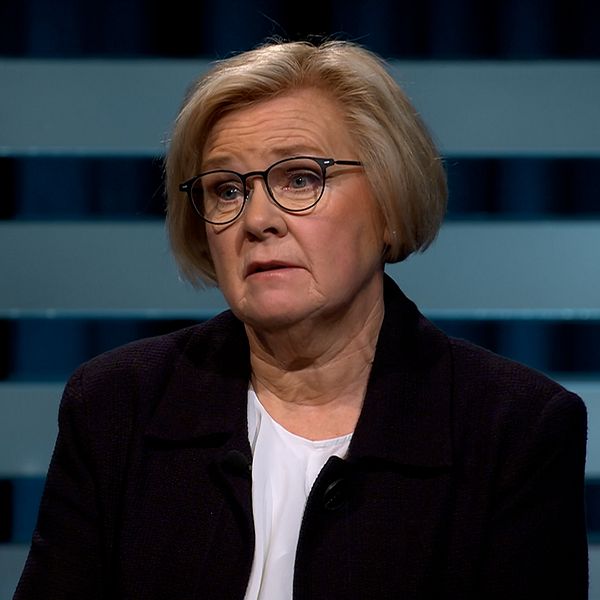 Rikspolischef Petra Lundh i Agendas studio