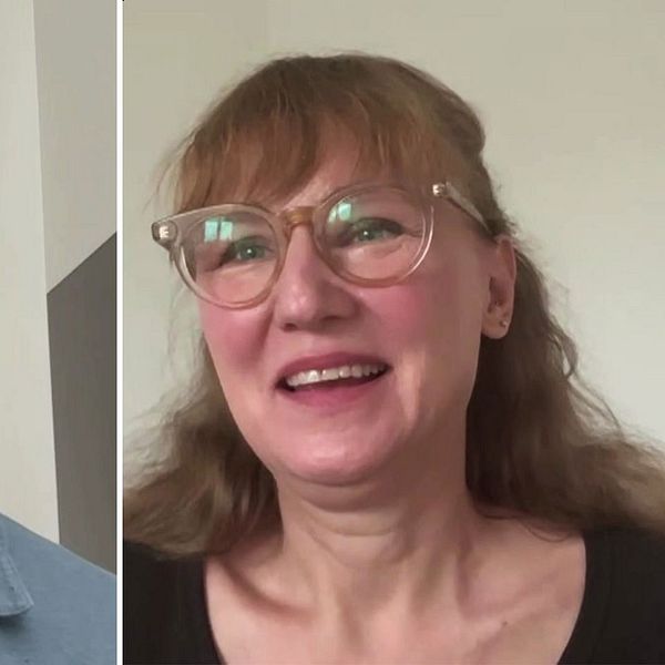 Filmfotograferna Martin Ahlgren och Sophia Olsson.