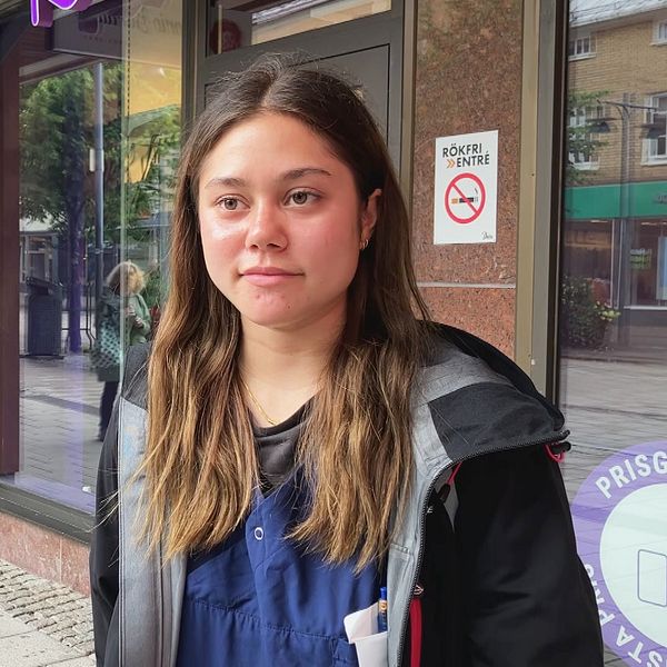 Amanda Lövgren, 19-årig tjej, i Luleå.