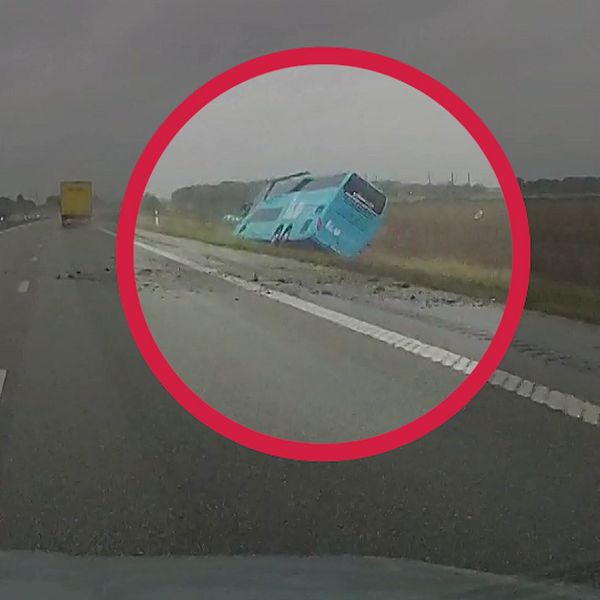 Tidslinje över busskraschen på E4 utanför Linköping